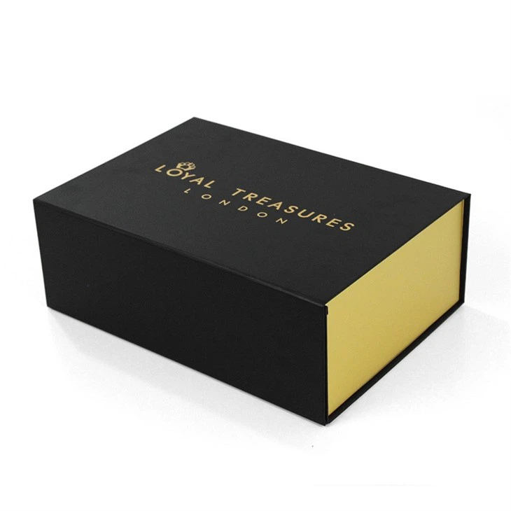 Magnetic Close Box With Logo Gold Foil
