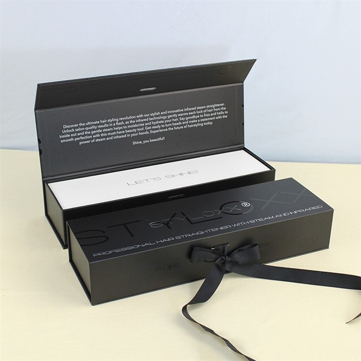Black Magnetic Box With Ribbon (4)
