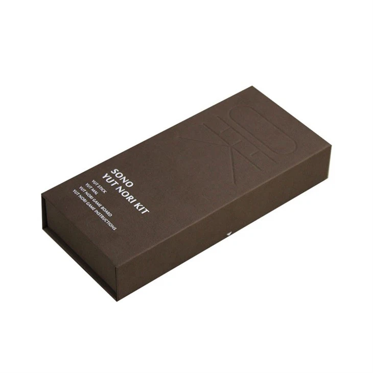 Brown Textured Paper Magnetic Boxes